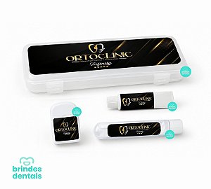 Kit Higiene Bucal Estojo Plástico - Personalizado