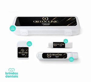Kit Higiene Bucal Estojo Plástico - Personalizado