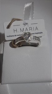 Anel prata 925. com Detalhes zirconias Tamanho 20.