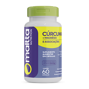 Cúrcuma + Magnésio – 60 Cápsulas – Maltta