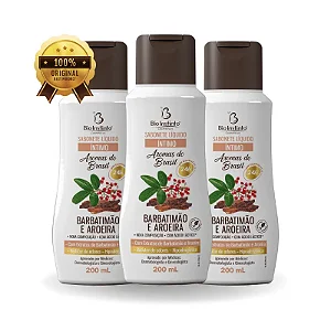 Sabonete Íntimo Líquido Barbatimão e Aroeira – Kit com 3 Unidades Bio Instinto