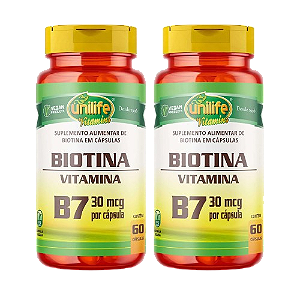 Vitamina B7 60 Cápsulas Unilife