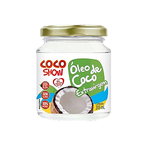 Óleo de Coco Extra Virgem 200 ml Cocoshow