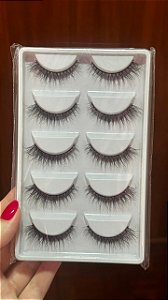 Cartela 5 pares de Cílios postiços - X108