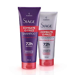 Kit Siàge Combate O Frizz Shampoo + Condicionador