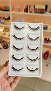 Cartela 5 pares de Cílios postiços - E01