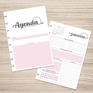 Refil de Agenda 2026 para caderno de Discos