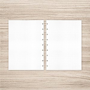Refil Pontilhado para caderno de discos