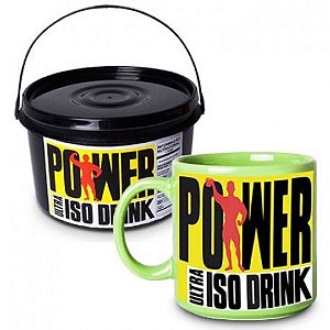 Caneca Porcelana Pote de Suplemento Power Iso Drink