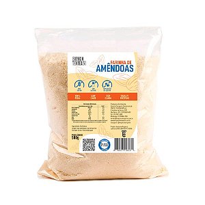 Farinha de Amêndoas 100% Pura NÃO PENEIRADA 500g