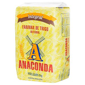 Farinha de Trigo Integral Anaconda Pacote 5kg