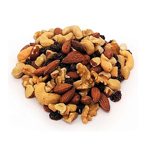 Mix Nuts: Amêndoa, Castanhas Pará e Caju, Nozes e Uva Passa