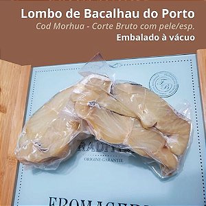 Lombo De Bacalhau Cod Morhua Porto Corte Bruto 1kg