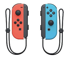 Controle Joy-Con Nintendo Switch - Vermelho/Azul Neon - (Esquerdo e Direito)