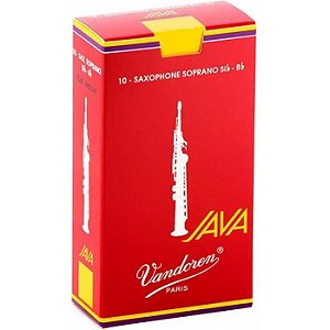 Palheta Vandoren Java Red Sax Soprano Nº 2,0 (caixa c/ 10)
