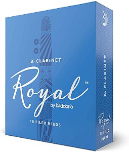 Palheta Royal Clarinete Nº 1,5 Síb Ou Dó (caixa c/ 10)