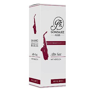 Palheta Gonzalez Malbec Sax Alto Nº 1,5 (caixa C/ 05)