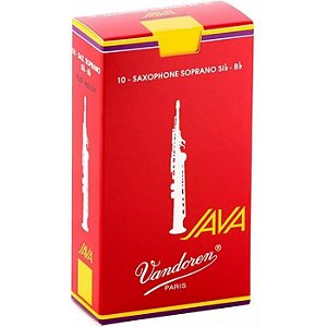 Palheta Vandoren Java Red Sax Soprano Nº 3,0 (caixa c/ 10)