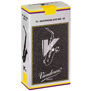 Palheta Vandoren V12 Sax Alto 2,5 (caixa c/ 10)