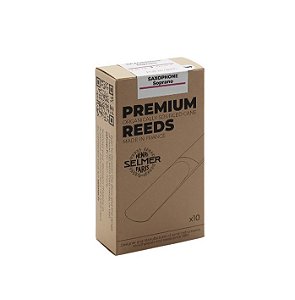 Palheta Selmer Premium Orgânica Sax Soprano 2,0 - 2,5 - 3,0 (caixa C/ 10)