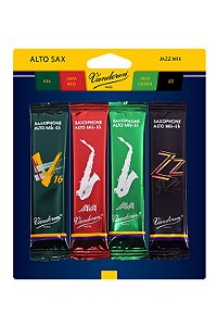 Kit Palhetas Vandoren Jazz Mix Sax Alto 2,5 (c/ 04 Unidades)