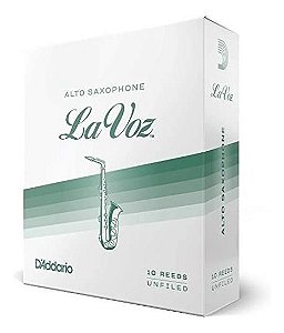 Palheta La Voz Sax Alto Medium (caixa C/ 10)