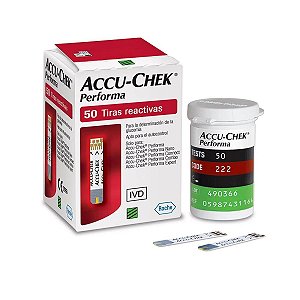 Tiras Reagentes Accu-chek Performa (c/50 tiras) - Roche