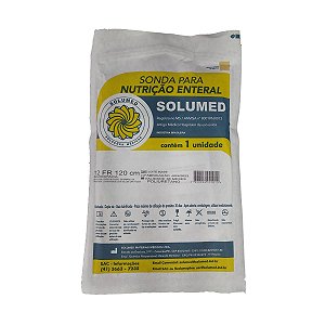 Sonda Para Alimentação Enteral N° 12 FR 120 cm - Solumed