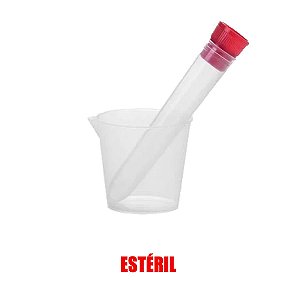 Kit Para Coleta de Urina Estéril C/ Tubo 12ml - Cralplast