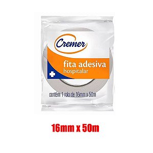 Fita Adesiva Hospitalar 16mm x 50m - Cremer