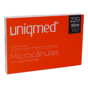 MICROCANULA 22G - 70MM X 50MM C/ AGULHA AUXILIAR 21G X 1 CX C/12 REF 5309