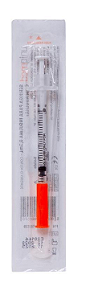 SERINGA DESCARTÁVEL DE 1,0ML PARA INSULINA E BOTOX UNIQMED C/AG 5MM X 0,23 32G U-100 REF 5317