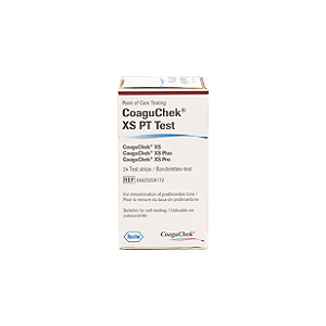 Tira reagente p/aparelho coaguchek xs emb c/ 24 testes ref 004625358172