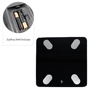 Balança Digital de Uso Pessoal Smart Preta Capacidade 180 Kg – REF 06862