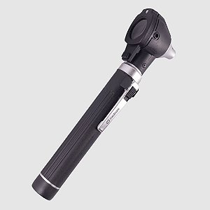 Otoscópio c/10 Especulos (Fibra Ótica) Preto Led Medicate - REF: MD7100PR