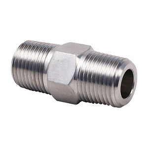 ADAPTADOR MACHO MACHO (MMA) 1/4 NPT - 13/16 UNF (ORFS), ACO CARBONO, ACABAMENTO