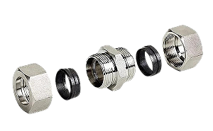 UNIÃO DUPLA IGUAL INOX UDI
