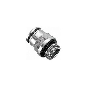 CONEXÃO PNEUMÁTICA METÁLICA ENGATE RÁPIDO BSP X TUBO