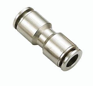 UNIÃO PNEUMÁTICA ENGATE RÁPIDO METÁLICO PARA TUBO