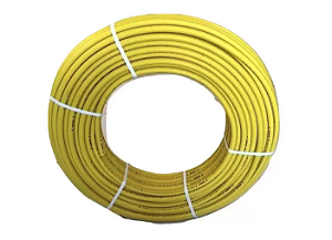Tubo Pex Gás Multicamada Amarelo Emmeti
