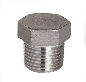 BUJÃO AÇO NPT SEXTAVADO EXTERNO