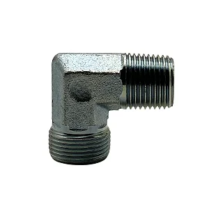 Cotovelo Hidraulico Macho NPT X Macho Metrico