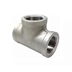Conexão Roscável TEE 90° Aço Inox
