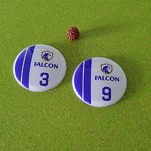 FALCON - Branco - 2 Faixas Violetas