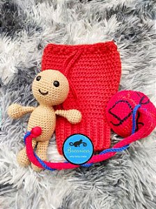 Kit didático: Bebê, útero e placenta