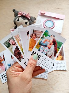 Calendário Foto Polaroides com Imã
