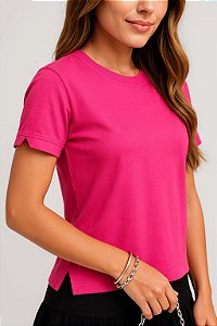 Baby look Camiseta feminino, Blusa Oversized, T-shrit Camisa casual Academia