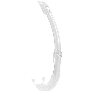 Respirador Snorkel de Mergulho Em Silicone Cressi Mexico - Transparente