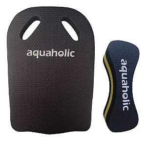 Kit Treino Natação Prancha Flutuador De Pernas - Aquaholic