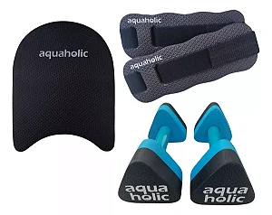 Kit Caneleira Halter Prancha Hidroginastica 1a2kg Aquaholic